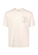 Buffalo David Bitton Tebrew Men's Graphic Short Sleeve Tee, Milk