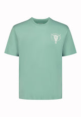 Buffalo David Bitton Teyze Men’s Dust & Glory Skull Graphic Tee COLOR Creme De Menthe