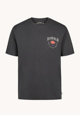 Buffalo David Bitton Tiver Men's Vintage Buffalo Graphic Tee, Black