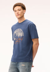 Buffalo David Bitton Tyric Men's Vintage Buffalo Stamp Graphic Tee, Whale
