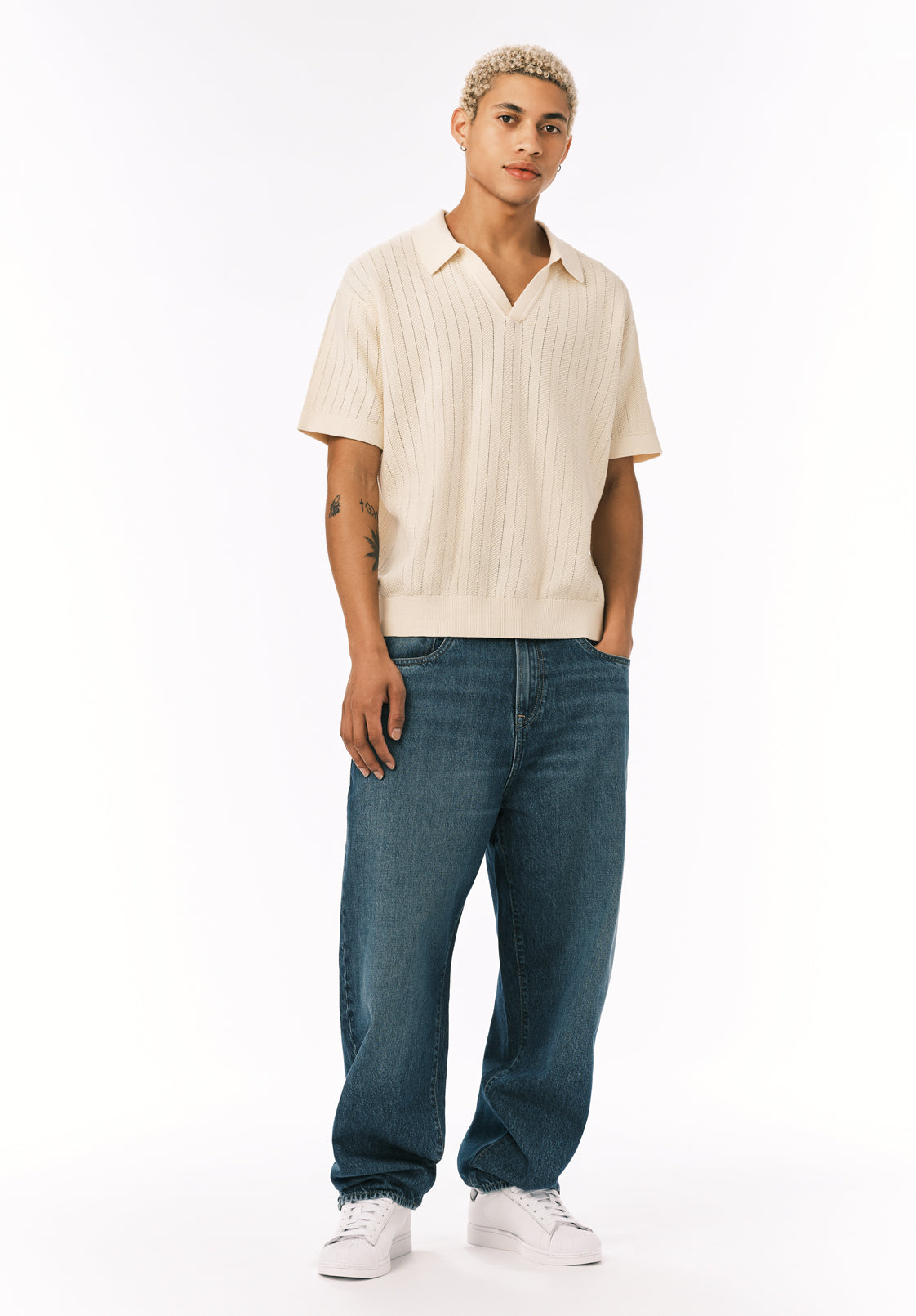 Wotex Men's Short Sleeve Sweater Polo, Buttercream – Buffalo Jeans CA