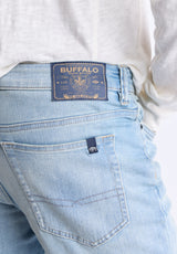 Buffalo David Bitton Relaxed Boot Game Men's Vintage Feel Jeans color INDIGO