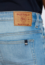 Buffalo David Bitton Straight Six Men's Distressed Jeans color INDIGO