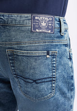 Buffalo David Bitton Slim Ash Men's Freedom Flex Jeans color INDIGO