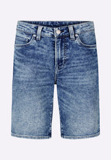 Buffalo David Bitton Relaxed Straight Dean Men's Freedom Flex Shorts color INDIGO