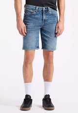 Buffalo David Bitton Relaxed Straight Dean Men's Freedom Flex Shorts color INDIGO