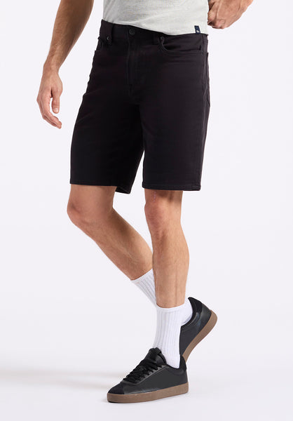 Buffalo David Bitton Relaxed Straight Dean Men's Freedom Flex Shorts color BLACK