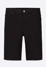 Buffalo David Bitton Relaxed Straight Dean Men's Freedom Flex Shorts color BLACK