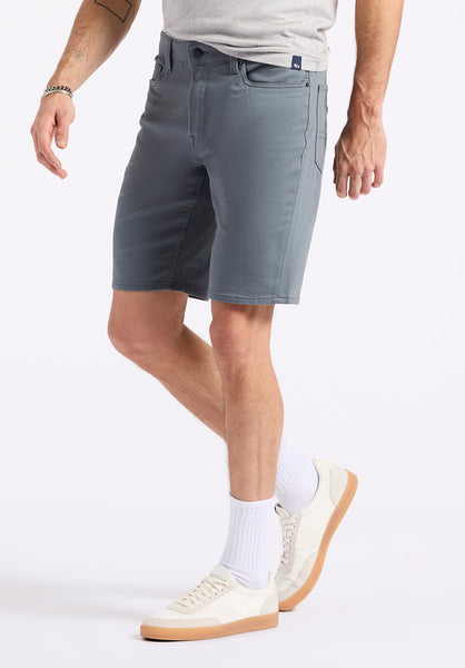 Buffalo David Bitton Relaxed Straight Dean Men's Freedom Flex Shorts color GRAPHITE