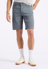 Buffalo David Bitton Relaxed Straight Dean Men's Freedom Flex Shorts color GRAPHITE