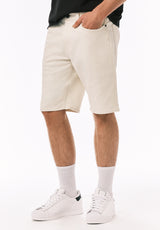 Relaxed Straight Dean Men's Freedom Flex Shorts, Vanilla White - BM26067