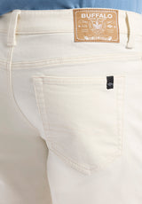 Buffalo David Bitton Relaxed Straight Dean Men's Freedom Flex Shorts color VANILLA ICE