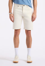 Buffalo David Bitton Relaxed Straight Dean Men's Freedom Flex Shorts color VANILLA ICE