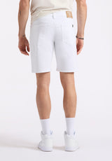 Buffalo David Bitton Relaxed Straight Dean Men's Freedom Flex Shorts color BRIGHT WHITE