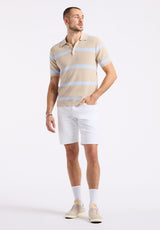 Buffalo David Bitton Relaxed Straight Dean Men's Freedom Flex Shorts color BRIGHT WHITE