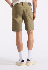 Buffalo David Bitton Relaxed Straight Dean Men's Freedom Flex Shorts color OLIVE