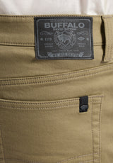 Buffalo David Bitton Relaxed Straight Dean Men's Freedom Flex Shorts color OLIVE