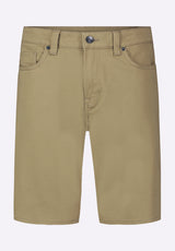 Buffalo David Bitton Relaxed Straight Dean Men's Freedom Flex Shorts color OLIVE