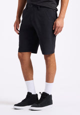 Buffalo David Bitton Relaxed Straight Dean Men's Utility Cargo Shorts color BLACK