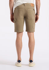 Buffalo David Bitton Relaxed Straight Dean Men's Utility Cargo Shorts color CARTOUCHE