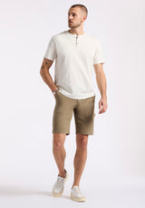 Buffalo David Bitton Relaxed Straight Dean Men's Utility Cargo Shorts color CARTOUCHE