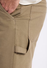 Buffalo David Bitton Relaxed Straight Dean Men's Utility Cargo Shorts color CARTOUCHE