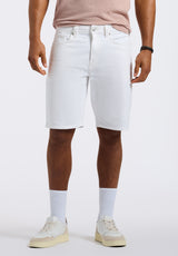 Buffalo David Bitton Relaxed Straight Dean Men's Short color PURE WHITE