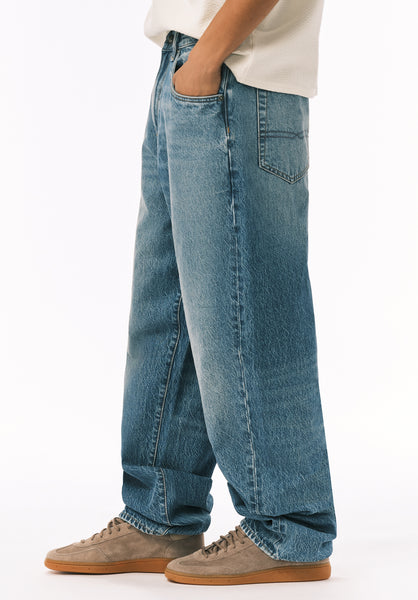Baggy Fit Mikey Men's Jeans, Vintage Sanded Blue - BM26120