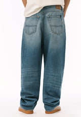 Baggy Fit Mikey Men's Jeans, Vintage Sanded Blue - BM26120