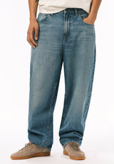 Baggy Fit Mikey Men's Jeans, Vintage Sanded Blue - BM26120