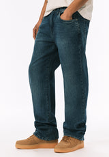 Ruffer Men's Easy Fit Jeans, Contrasted Blue - BM26128