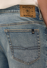 Buffalo David Bitton Straight Six Men's Jeans, Authentic Wash