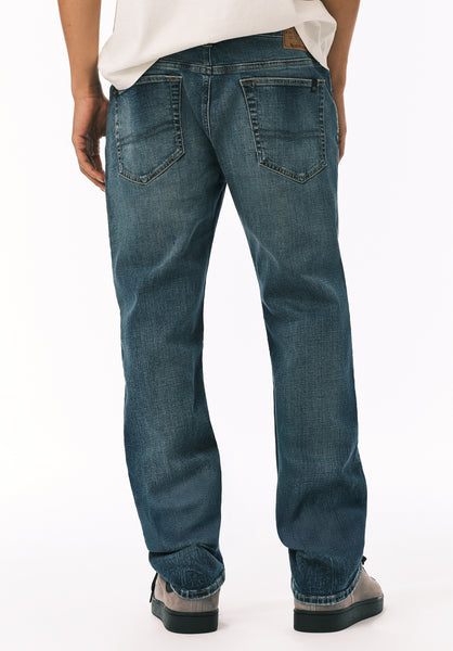Buffalo David Bitton Relaxed Straight Driven Men’s Jeans Veined and Worked