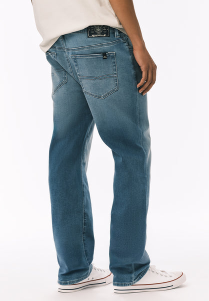Buffalo David Bitton Straight Six Men's Freedom Flex Jeans Sanded Wash