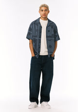 Buffalo David Bitton Mikey Men's Baggy Fit Jeans Whiskered And Worn