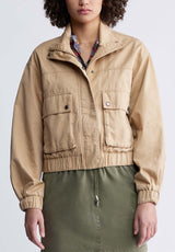 Buffalo David BittonLorah Women’s Jacket with Pockets In Tan - JK0019P Color TAN
