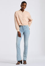 Buffalo David Bitton Pyper Women's Cropped Zip-Up Jacket color CAMEO ROSE