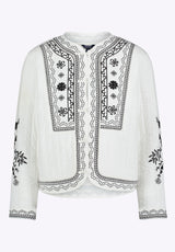 Buffalo David Bitton Ashleigh Women's Quilted Embroidered Button-Up Jacket color