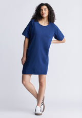 Delfina Women's T-Shirt Dress, Navy - KD0005S