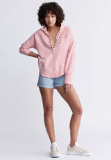 Buffalo David BittonEllowynne Women’s Striped Pullover In Cayenne Red - KT0099P Color