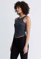 Buffalo David BittonRegine Women’s Ribbed Tank Top in Black - KT0119P Color BLACK