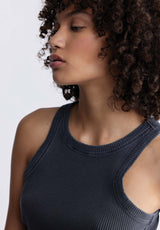 Buffalo David BittonRegine Women’s Ribbed Tank Top in Black - KT0119P Color