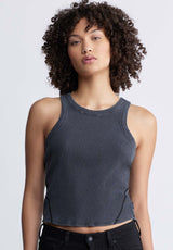 Buffalo David BittonRegine Women’s Ribbed Tank Top in Black - KT0119P Color BLACK