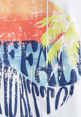 Buffalo David BittonAbbey Women's Oversized Printed T-Shirt in White - KT0136P Color