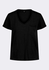 Buffalo David Bitton Moxie Women's Slub Knit V-Neck T-Shirt color