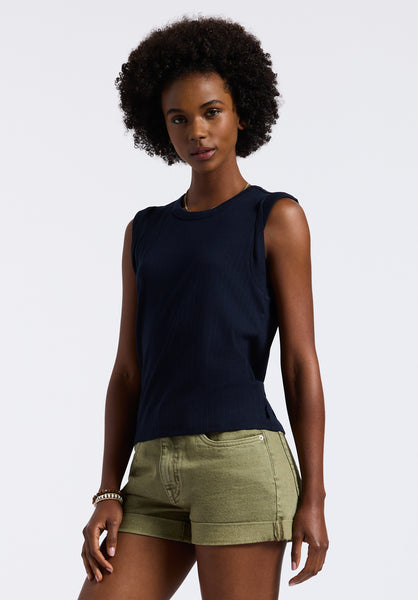 Buffalo David Bitton Elayne Women’s Sleeveless Top color PEACOAT