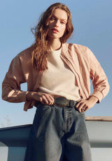 Buffalo David Bitton Devora Women’s Light Knit Short-Sleeve Sweater color PARCHMENT