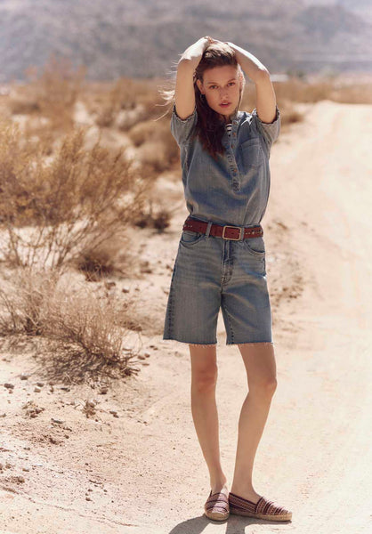 Buffalo David Bitton High Rise Women's Bermuda Bambi color INDIGO