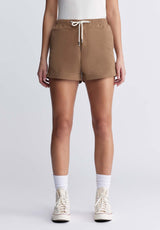 Buffalo David BittonCasiane Women’s drawstring Shorts in Vintage Caramel - WB0004P Color VINTAGE CARAMEL