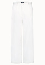 Adelina Women's Linen Blend Wide Leg Pants, Off White - WB0027P